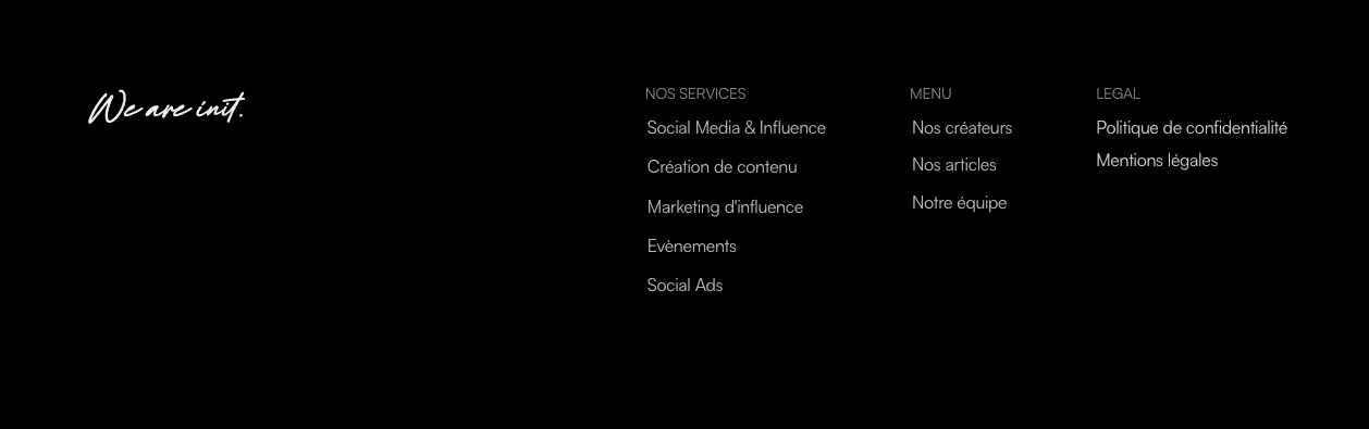 Footer du site initconseil
